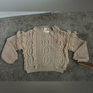 Sadie & Sage Tan Sweater